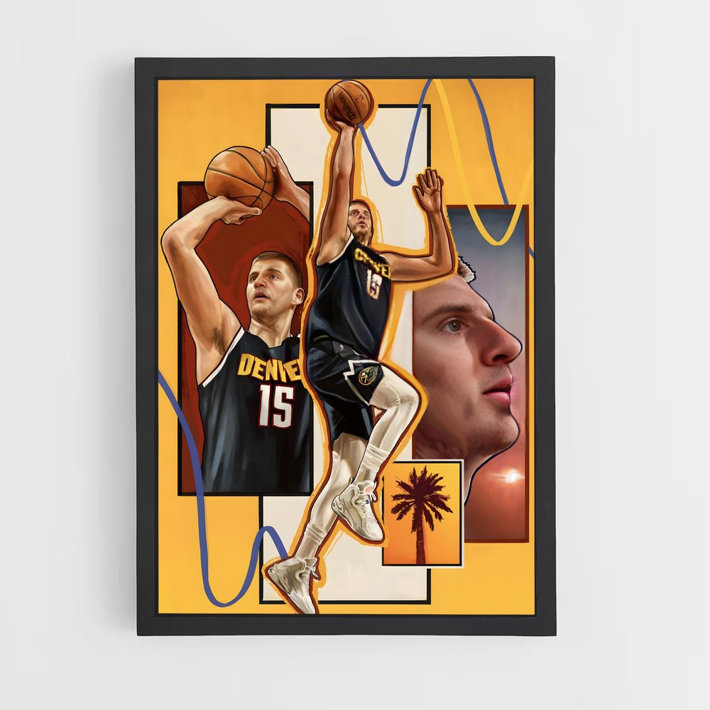Poster La Magie du Basket – affiche Basketball (vue 2)